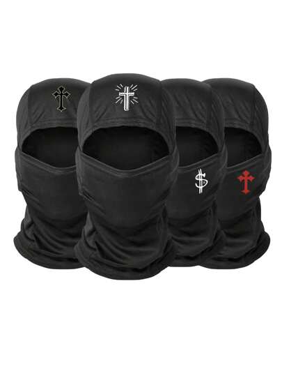 2 piezas/1 pieza/3 piezas Pasamontañas unisex transpirable, máscara facial, braga para el cuello, adecuado para uso diario, viajes al aire libre, motociclismo, senderismo, escalada