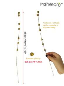 50 Cái/10 Cái/Gói Đồ Trang Trí Thân Cây Quả Holly Lấp Lánh Nhân Tạo, Quả Berry, Cành Cây, Que Hạt Lấp Lánh, Quả Halloween Giả Lựa Chọn Giáng Sinh Cho Nhà Que Nhấp Nháy, Vòng Hoa Thủ Công DIY Trang Trí Lò Sưởi, Trang Trí Bình Hoa Bàn Phòng Khách, Trang Trí Tiệc Cưới, Ngày Valentine, Quà Tặng - Vàng - Xem 3