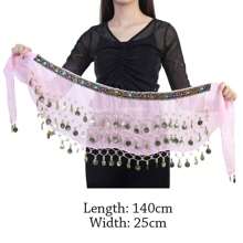 Váy múa bụng cho nữ Thái Lan/Ấn Độ/Ả Rập Khăn quấn hông Váy múa bụng cho nữ Trang phục biểu diễn có tua rua kim sa - Nhiều màu - Xem 7