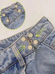 4pcs/1pc Invisible Adjustable Waist Trimmer And Buckle, Easy To Fit Clothing Accessories (Excluding Cardboard) - Multicolor - View 4