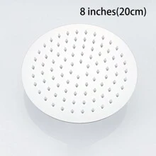 1pc Stainless Steel High Pressure Showerhead, Reinforced Anti-Explosion Shower Head For Bathroom - Multicolor - View 12