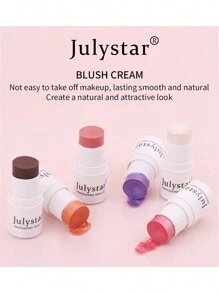 Julystar 專業彩妝腮紅棒長效高顯色膏狀腮紅 - 棕色 - 查看 6