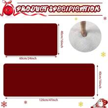 1/2 tấm thảm bếp Giáng sinh dày 0,47 inch/1,2cm - Thảm kẻ caro hình xe tải Santa Farmhouse và trâu đỏ, thảm trải sàn bằng vải nỉ chống trượt, có thể giặt bằng máy, dùng cho gia đình, văn phòng, phòng giặt, phòng tắm - Đồ trang trí ngày lễ hội - Nhiều màu - Xem 4