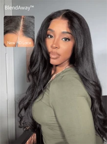 UNICE Hair 5x5 Thin HD BlendAway Lace Closure Glueless Yaki Straight Wig Pre Plucked Pre Cut HD Lace Closure Wigs Yaki Straight Human Hair Closure Wig Bleached Knots Match All Skin Tones 180% Density - SNatural - Xem 1