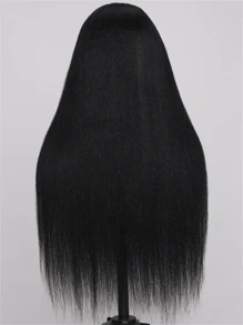 UNICE Hair 5x5 Thin HD BlendAway Lace Closure Glueless Yaki Straight Wig Pre Plucked Pre Cut HD Lace Closure Wigs Yaki Straight Human Hair Closure Wig Bleached Knots Match All Skin Tones 180% Density - SNatural - Xem 5