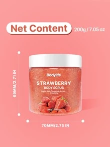 1 件装草莓身体磨砂膏，200g，去角质保湿，温和滋润肌肤，天然水果香味，深层清洁，保湿身体护理，让肌肤柔软亮丽 - 草莓 - 查看 8