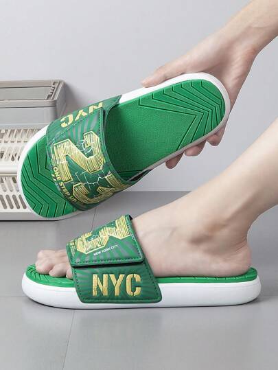 2025 Summer European Style Men's Outdoor Slippers, Soft Sole Casual Slippers, Fashion Beach Sandals