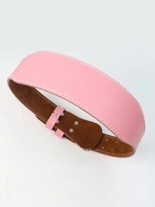 Pu 7mm Leather Weight Lifting Belt Premium Weightlifting Belt For Lifting, Powerlifting, Cross Training, Gym, Workout & Weight Training - Weightlifting Belts For Men And Women Gym Accessories - Baby Pink - View 14