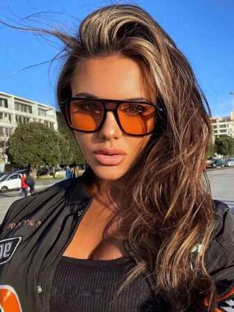 1 Piece Of Fashionable Classic Multifunctional Polygonal Small Frame Glasses, Elegant And Beautiful, Suitable For Women's Fashionable Glasses Beach Accessories To Wear During Summer Outings Vacations Outdoor Pic Beach Accessories For Women Glasses Shades Basics Fall Winter Women Outfits Clothes Business Casual Gifts Spring Summer Bright Colors For Summer Beach Vacation, Outdoor, Travel Preppy Style For Back To School