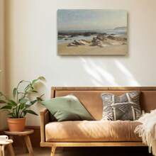 Rocks Ocean Wall Art For Living Room Decor - Vintage Wall Art Decor Canvas Art Prints - Mountain Beach Wall Art Bathroom Decor Wall Art Bedroom Wall Decor