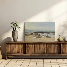 Rocks Ocean Wall Art For Living Room Decor - Vintage Wall Art Decor Canvas Art Prints - Mountain Beach Wall Art Bathroom Decor Wall Art Bedroom Wall Decor