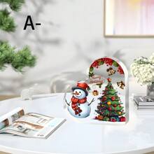 Decoraciones navideñas en forma de corazón de acrílico que no requieren electricidad, sin plumas, ideal para decoración del hogar y oficina, regalos de Navidad y cumpleaños para familiares y amigos