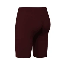 Unisex Fitness Bermuda Shorts With Pocket Comfortable Running Gym Shorts Ice Cold - Burgundy - View 2