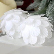 3 pièces Boule de pétale de Noël, boule d'oignon de 8 cm, pendentif pour sapin de Noël en mousse, décorations de Noël, cadeaux de fête pour la famille, Halloween, décoration d'Halloween