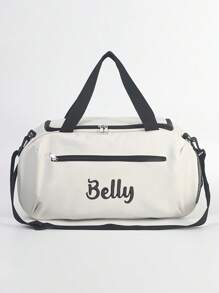 Customized Embroidered Fitness Bag, Men's Basketball Sports Shoulder Bag, Women's Large Capacity Yoga Bag, Fashionable Anniversary Gift, Birthday Gift, Mother's Day Gift, Father's Day Gift, Gift For Best Friend, Gift For Mom/Dad, Gift For Her/Him, Gift For Girlfriend/Boyfriend/Friend,Bags For Ladies Fashionable - Multicolor - View 4