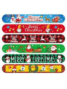 圣诞装饰 1 件随机圣诞派对手镯，圣诞节手镯腕带礼物 - 彩色 - 查看 5