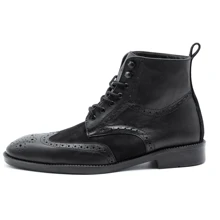 Bostonian Boot Men Gentleman Chelsea Boot Suede Leather - 酒紅色 - 查看 6