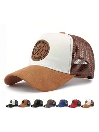 Street Style Fashion Hat Men's Mesh Versatile Visor Simple Peaked Hat