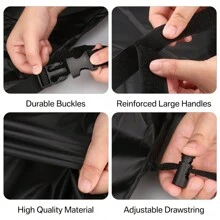 Outdoor Furniture Protection Cover – Heavy Duty Oxford Fabric – Waterproof & Windproof Anti-UV - Rectangular Patio Table Cover With Buckles & Drawstring Patio Furniture Cover Waterproof - Multicolor - View 5