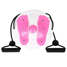 NetHong Waist Twisting Disc Body Shaping Waist Trainer Slimming Balance Board Exercisers Waist Twisting Disc, Waist Whisper With Resistance Bands And Foot Massage, Body Shaping Waist Whisper Twisting Disc Board, Waist Trainer Machine For Exercise And Toning Workout Decoration - Pink - View 7