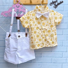 New Year's Eve Themed Social Shirt Set - trắng - Xem 1