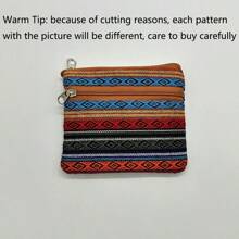 1pc/6pcs Bolsa de moedas minimalista coreana, porta-cartões retrô portátil de tecido, mini bolsa de moedas, fresca e portátil