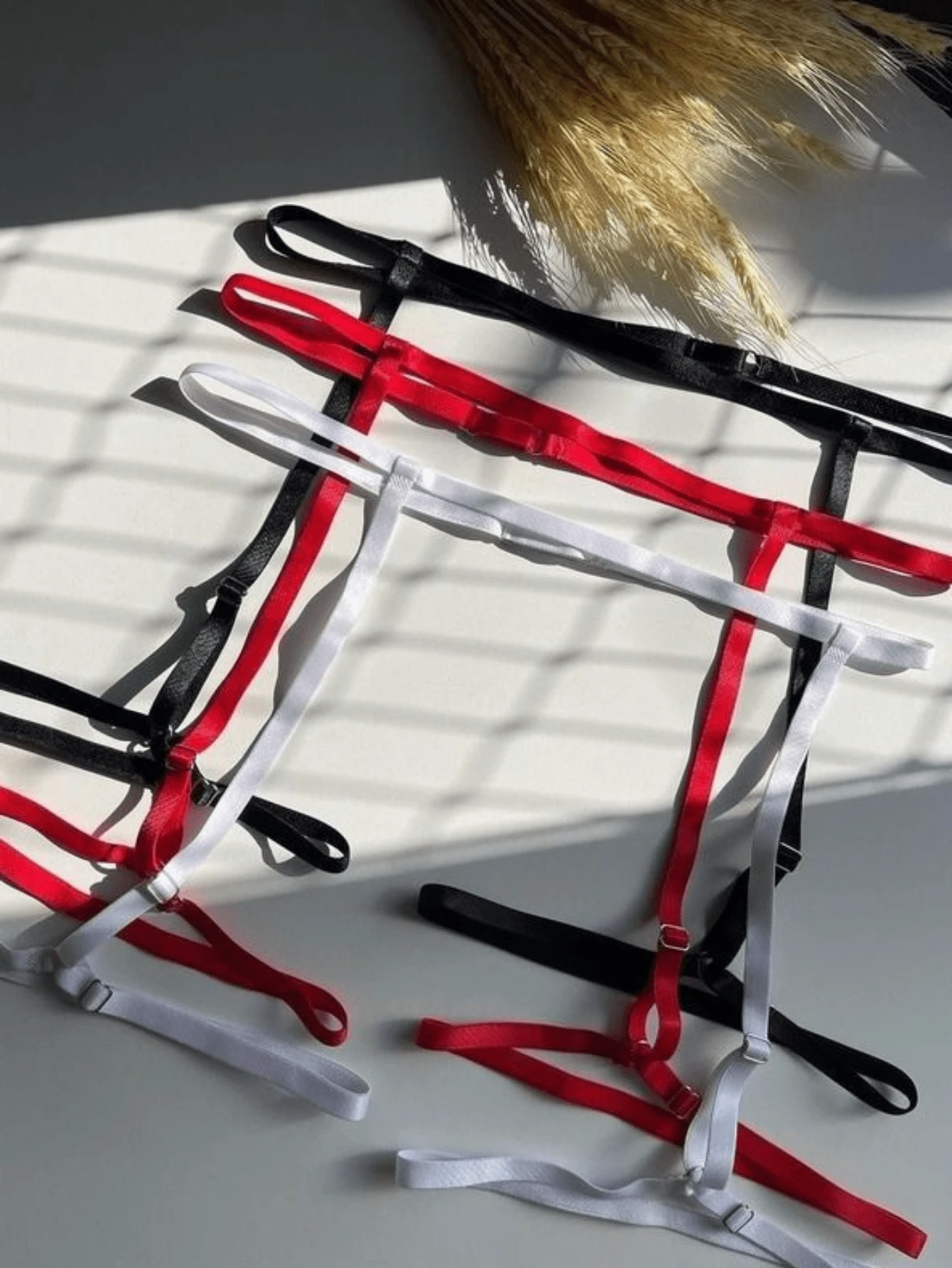 Adjustable Sexy Garter Belt Women's Sexy Lingerie Accessory Resale Wholesale - 白色 - 查看 1