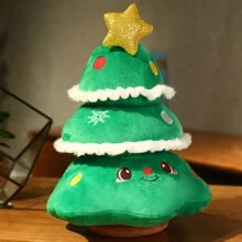 驯鹿毛绒动物，圣诞老人圣诞树驼鹿雪人毛绒玩具房间装饰圣诞装饰品朋友礼物 - 彩色 - 查看 18
