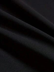 Men Plus Size Casual Round Neck Short Sleeve T-Shirt With Playing Card Print, Summer, Emo - Black - View 5