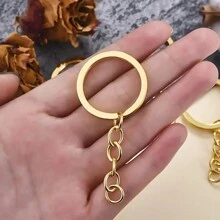 120 piezas/set Kit de anillos de salto DIY para llaveros - Pasador de ojo de tornillo de aleación de zinc mini premium para fabricación de joyas, artesanía y reparación - Accesorio de caja de herramientas fácil de usar