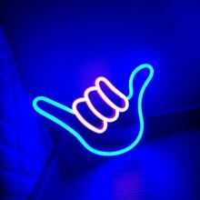 1pc Neon Sign Gesture 666 Light, LED Finger Lamp Home Wall Decor Or Desktop Aesthetic Decor, Size 26.5cmx21x2cm/10.4x8.26x0.78in, LED Decorative Lamp Battery Or USB Powered, Suitable For Dorm, Bedroom, Living Room, Wedding, Party, Birthday, Bar, Proposal, Game Room, Valentine's Day, Children's Day, Mother's Day, Christmas And Other Holidays - White - View 7