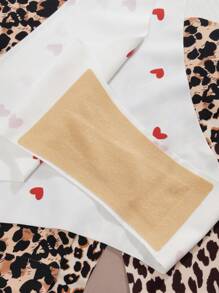 7 件装 女式隐形无缝低腰性感豹纹爱心印花运动加大码比基尼三角裤 - 彩色 - 查看 6