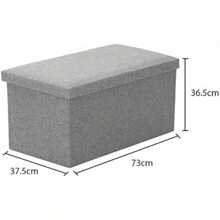 Storage Bench 76x38x38cm Storage Box End Of Bed Storage Bench Storage Bench For Home Living Room Back To School Dormitory Storage - Grey - View 4