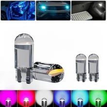 Kit 10 LED Bulb Pingo T10 Car Motorcycle Various Colors 9mm 23mm 0.36W-COB Current 0.03A - DC12V - 白色 - 查看 3