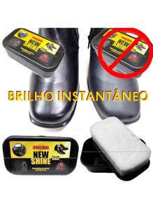 New Shine Restaurador Limpador Brilho Instantâneo Couro Borracha Bolsa Sapato Cinto Carteira Painel Automotivo Sofá Jaqueta etc - Multicolorido - Visão 2