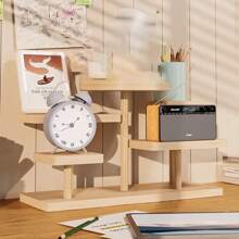 化妆品展示架梯子实木创意珠宝展示架收纳甜品肉食收纳架香水、身体乳、洗面奶收纳、展示架、多功能展示架-乡村农舍5层木制纸杯蛋糕架-非常适合婚礼、生日、周年纪念日和茶会、多功能收纳架、手提展示架、适用于假日海滩、浴室收藏、卧室收藏、大容量 - 杏色 - 查看 8