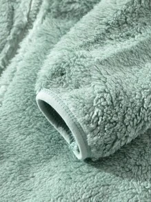 Women's Fluffy Warm Outdoor Sports Fleece Jacket,Skiing - Mint Green - View 6