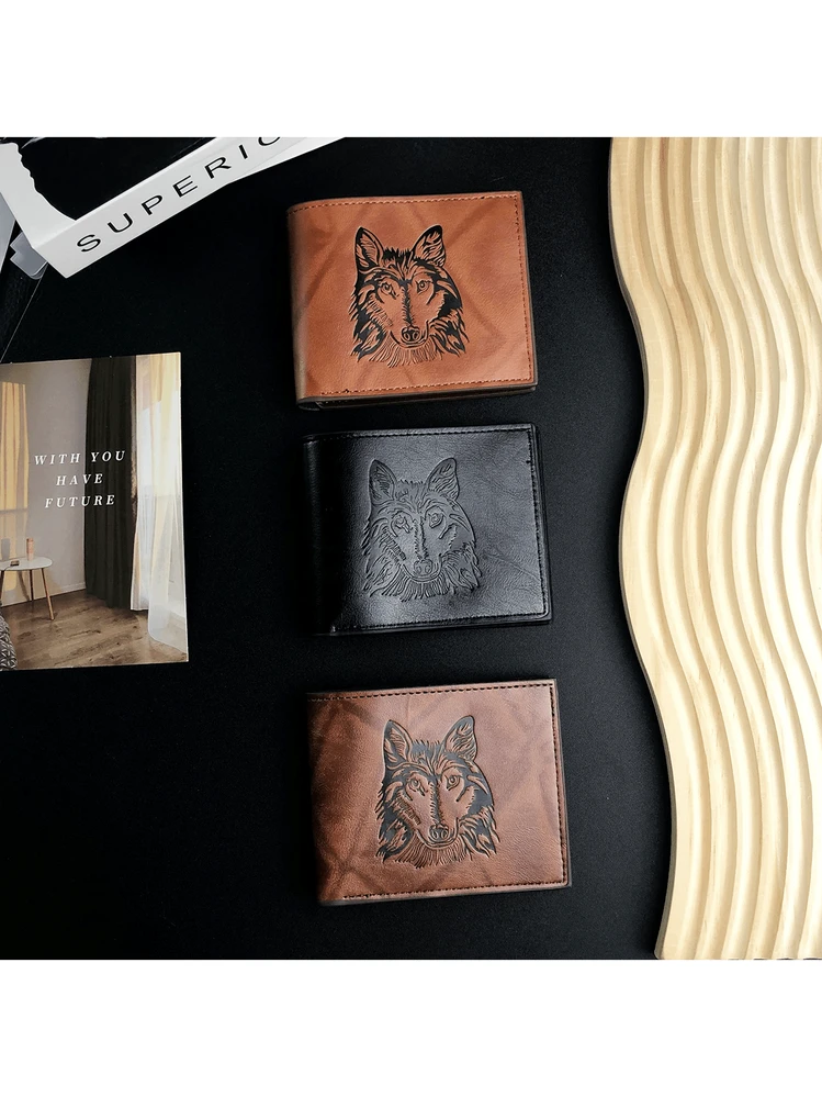 Acquista Portafoglio a tre ante in vera pelle con blocco RFID da uomo, corto, vintage, multifunzione, porta carte di credito, tasca con cerniera per monete in Italia a partire da 12