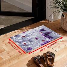 1 Stück Weihnachtsdeko Schneemann Kunstwollteppich - Extrem weiche Kunstwolle, schnell trocknend, maschinenwaschbar, geeignet für Küche, Bad, Dusche - Gemütliche Heimdekoration, perfektes Weihnachtsgeschenk