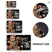 1 tấm lót quầy pha chế cà phê in hình ông già Noel, cây thông Noel, người tuyết và người bánh gừng, tấm lót bàn bằng gel silica thấm hút và chống trượt, đồ trang trí phòng ăn nhà bếp, đồ trang trí bàn ăn Giáng sinh - Nhiều màu - Xem 20