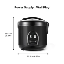 1pc, MOOSUM  Wall Plug Electric Rice Cooker With One Touch For  Rice,Fast&Convenient Cooker , Stainless Steel Housing And Auto Warmer - 美規B型插(110-127V) - 查看 15