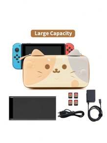 GeekShare Cute Cat Ears Carrying Case Compatible With Switch/Switch OLED - Multicolor - View 5