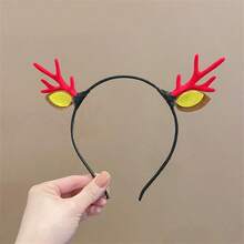 1pc 2025 Christmas Headband Hairpin, Deer Horn Hair Clip, Holiday Gift, Party Cosplay Headdress,Christmas - Multicolor - View 24