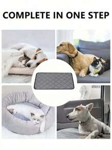 Super Soft Warm Polyester Cat And Dog Thick Thermal Cushion, 5 Layers And Machine Washable, Suitable For Large, Medium And Small Pets - Grey - View 4
