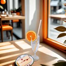 10 /100 件独立包装天然可重复使用竹吸管适用于咖啡、牛奶、茶、果汁和厨房用品，适用于节日派对、婚礼和情人节礼物、圣诞礼物装饰 - 10PCS - 查看 7