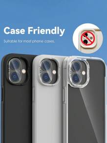 3-Pack Camera Lens Protector Film For IPhone 17/17 Pro/17 Pro Max/17 Air/16/16 Plus, Military-Grade Anti-Scratch Protection, 9H Hardness, Ultra-Clear, Bubble-Free Tempered Glass Camera Screen Protector, Transparent - Clear - View 4