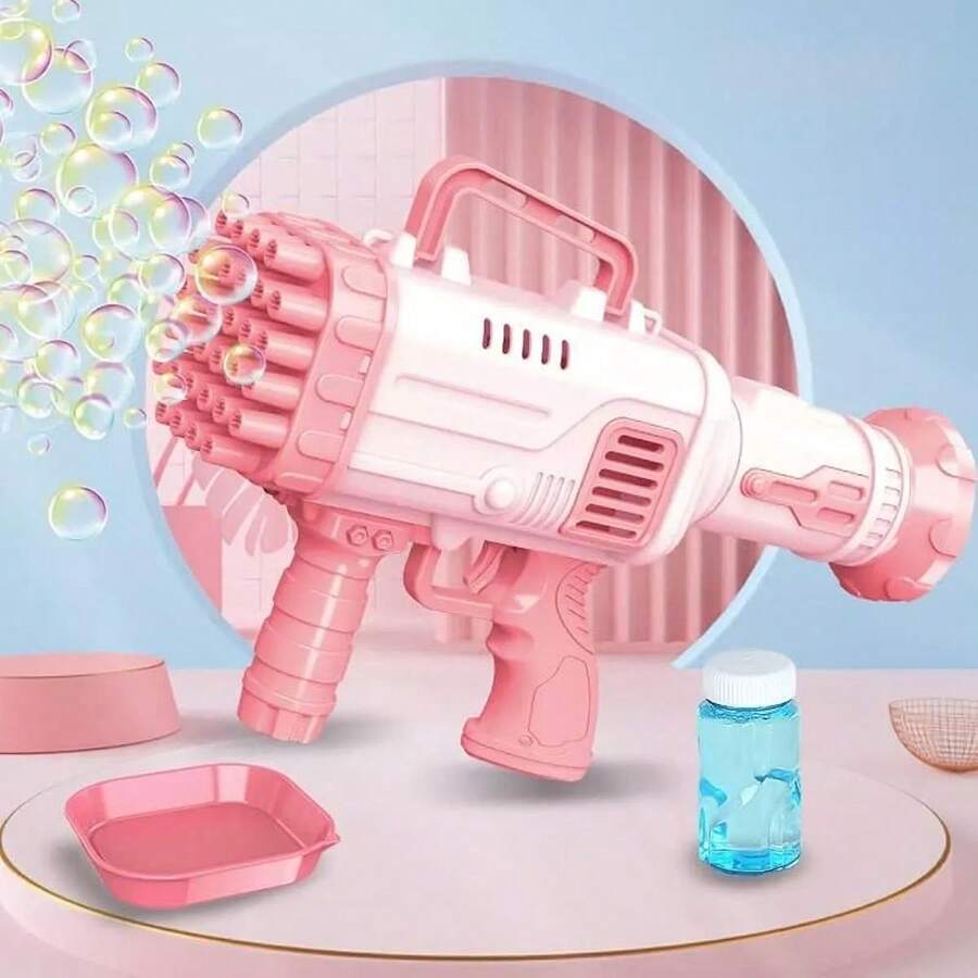 Bazuka Bubble Blower Soap Launcher 32 Bubbles Kids Children Toy Fun
