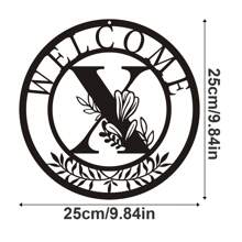 1 tấm kim loại trang trí, mặt dây chuyền nghệ thuật treo tường bằng kim loại thiết kế chữ cái cổ điển, đồ trang trí treo tường, nghệ thuật hình bóng rỗng sáng tạo, trang trí nhà trong nhà, nghệ thuật treo tường cho vườn, đồ thủ công mỹ nghệ bằng kim loại, quà tặng lễ hội, trang trí nhà, trang trí phòng, quà tặng trang trí tường sinh nhật tốt nghiệp - màu đen - Xem 40