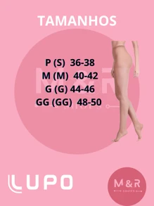 Kit 3 Classic Lupo Loba Thin Tights Free Toes 5765 - Rust Brown - View 4