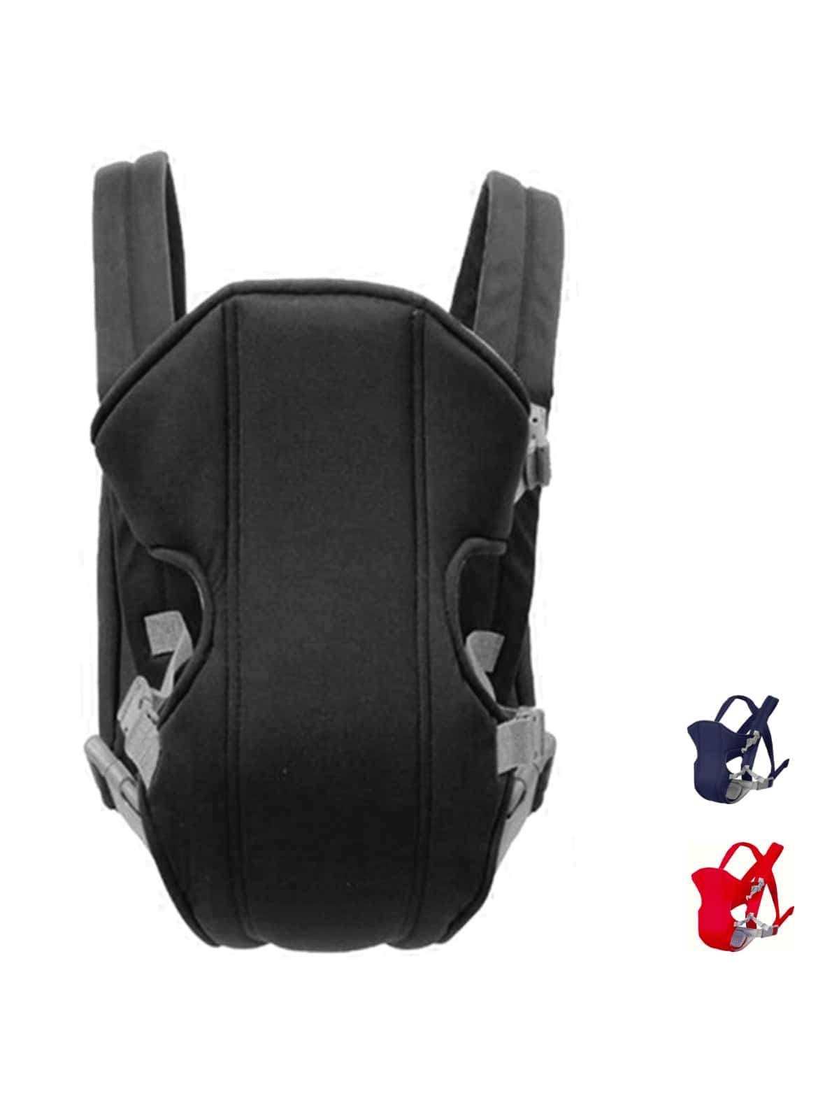 Black  Baby Carrier, Ergonomic Design, Comfortable And  For Strolls - 黑色 - 查看 1